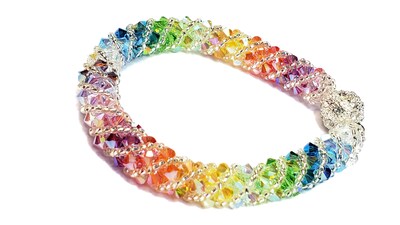 Multi Color Crystal Bracelet Beaded Bracelet - image6